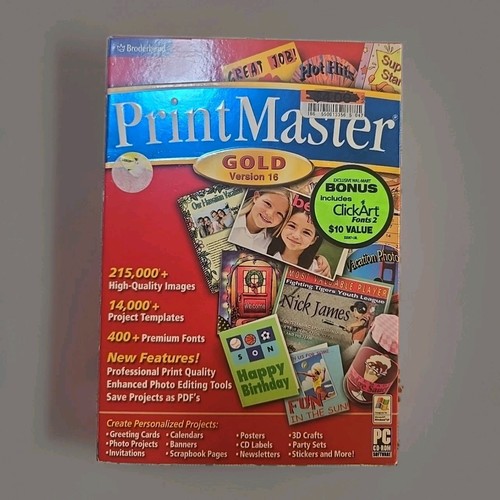 Broderbund printmaster gold - broderbund,